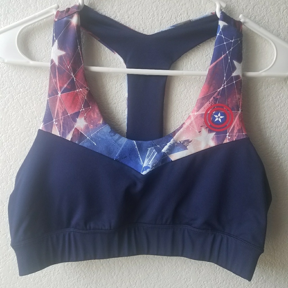 Marvel Captain America Sports Bra size Large